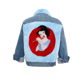 “MODERN SNOWWHITE” FUR COAT