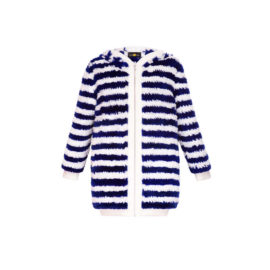 “WOVEN REX FUR” BOMBER JACKET