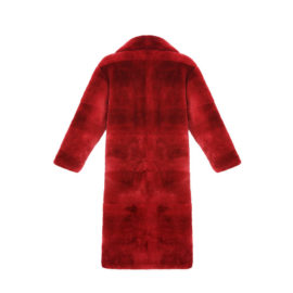 REX FUR LONG COAT