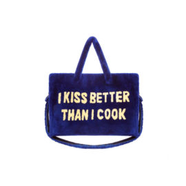 “BLUE MOUTON FUR” TOTE BAG