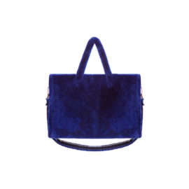 “BLUE MOUTON FUR” TOTE BAG