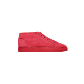 Burgundy mouton sneakers