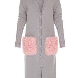 “GREY CARDIGAN” WITH CALGAN POCKETS