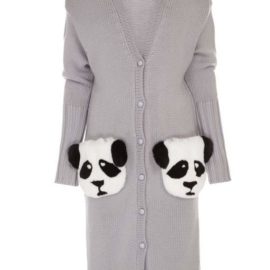 “Pandas” grey cardigan