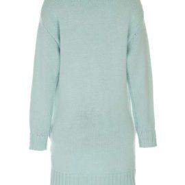 Mint cardigan with lavender pockets