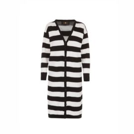 “Dragon” stripped black cardigan