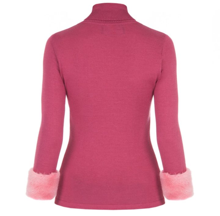 “Rasberry pink” sweater