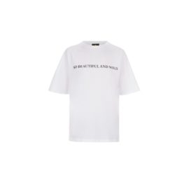 White T-shirt “So beautiful and wild”