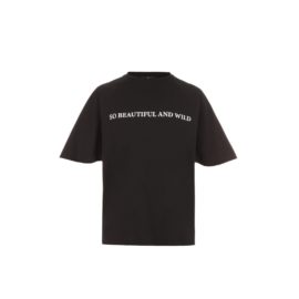 Black T-shirt “So beautiful and wild”