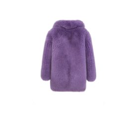 Lilac arctic fox fur coat
