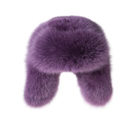 Violet fur hat