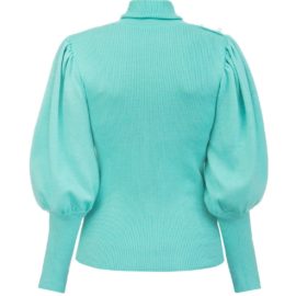 Volume sleeves mint sweater