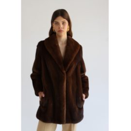 Сlassic short mink fur coat